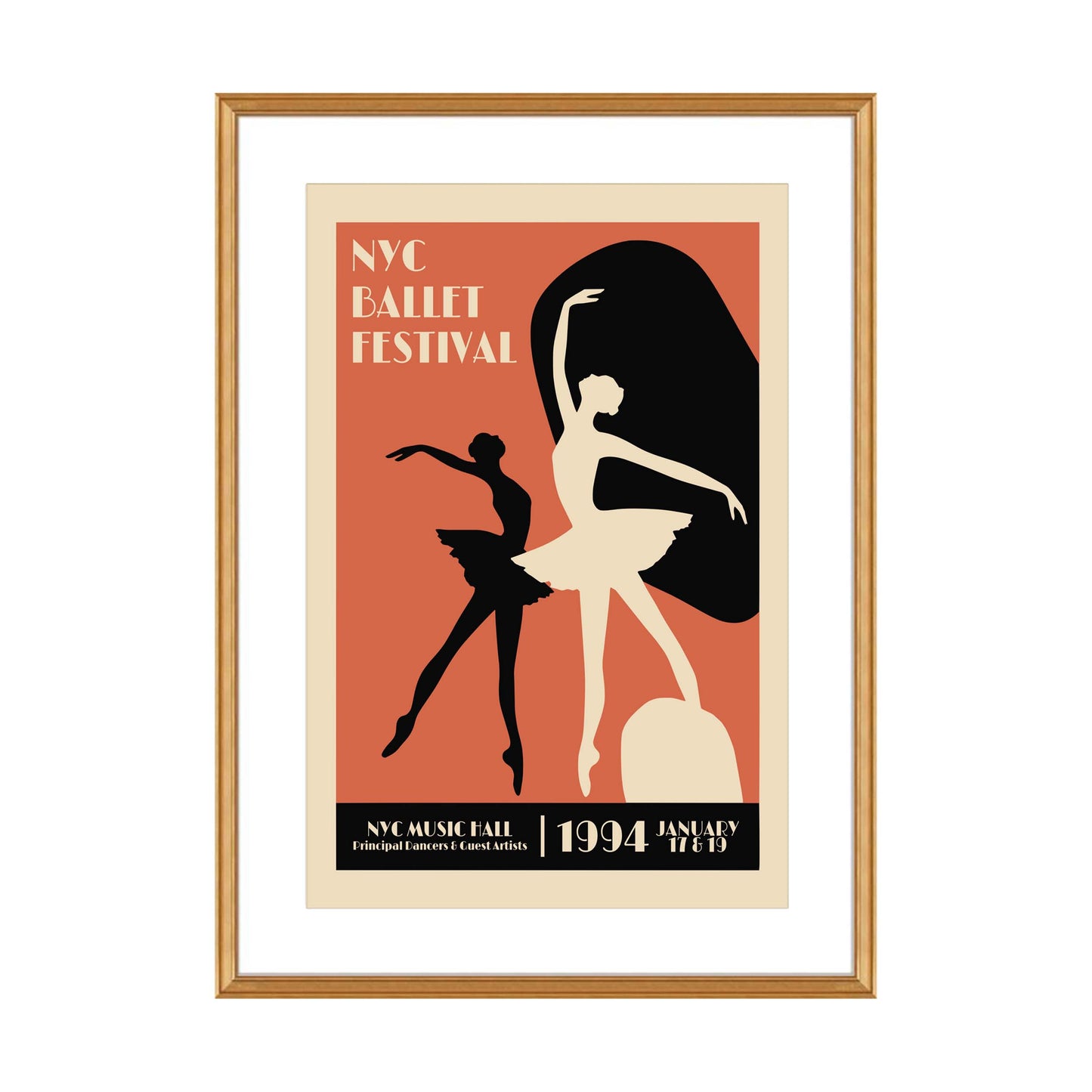 NYC Ballet Festival Poster Print