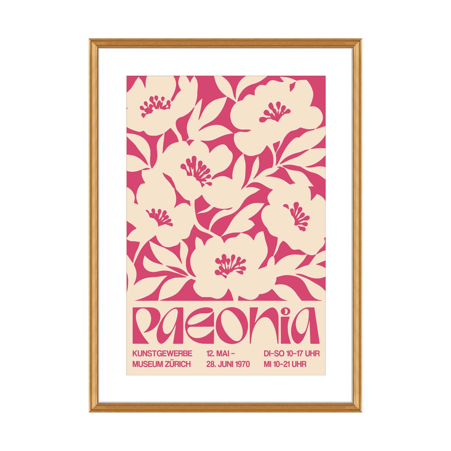 Peonia Floral Poster Wall Print