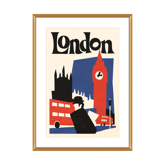 London Travel Poster For Living Room