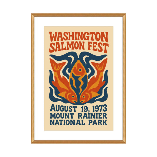 Washington Salmon Fest Wall Art