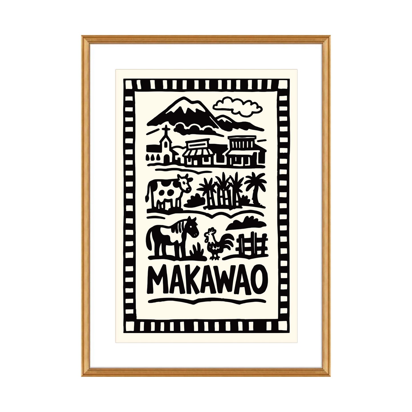 Makawao Hawaii Poster Print