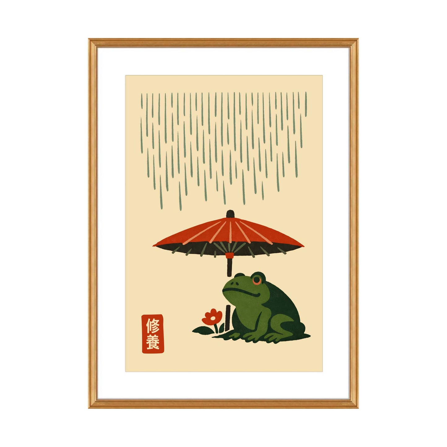 Frog Umbrella Wall Art