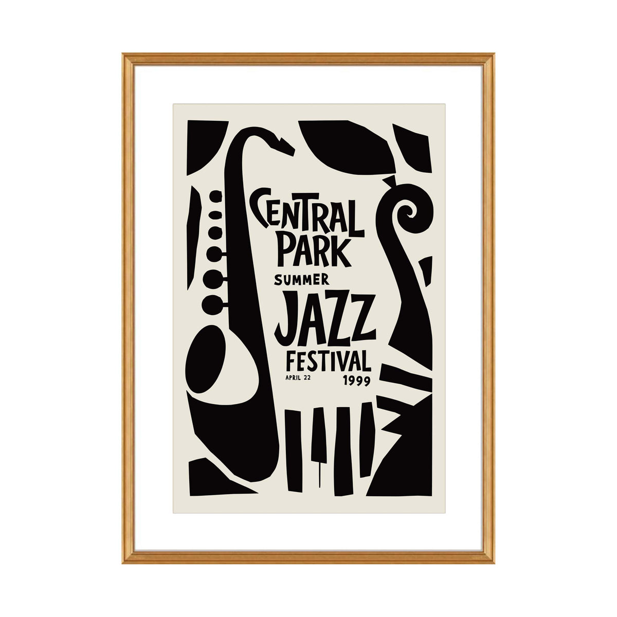 Central Park Jazz Festival Office Poster