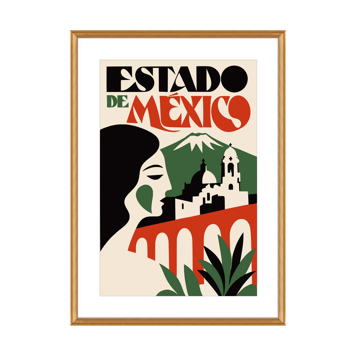 Estado De Mexico Travel Poster Living Room