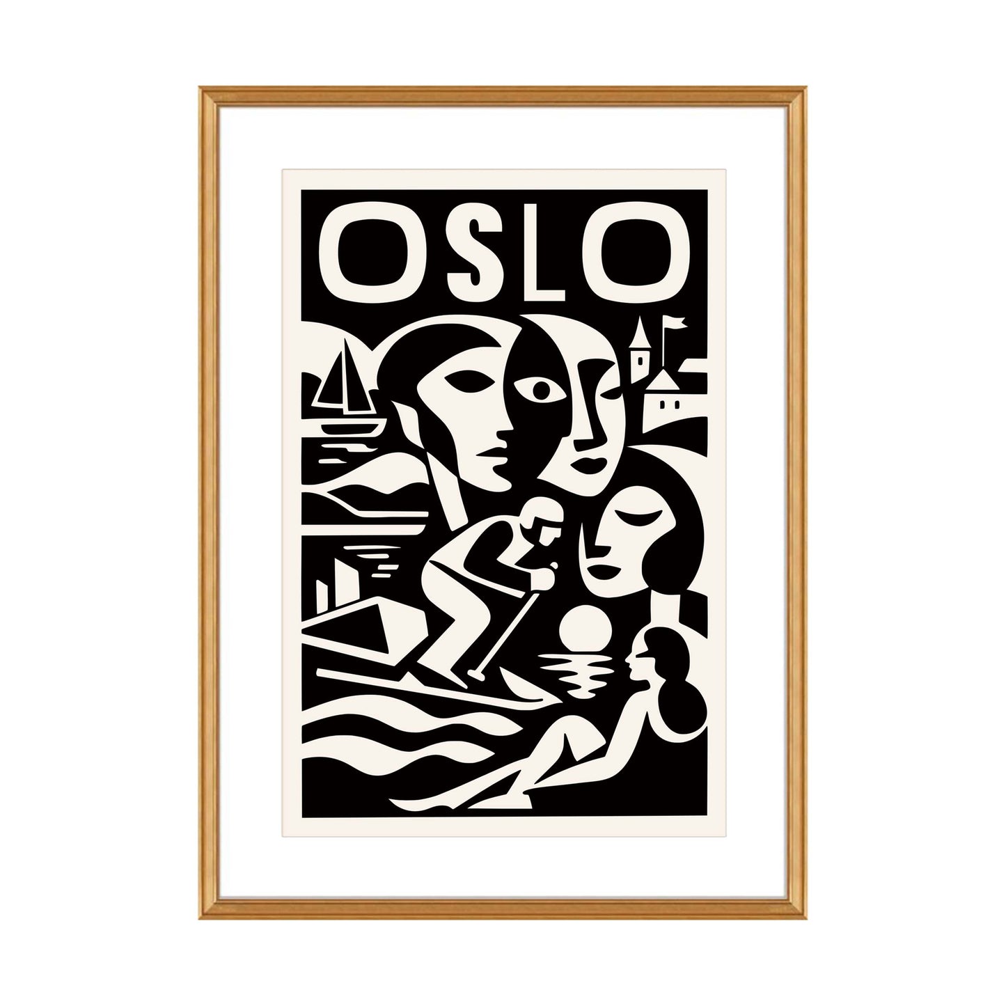 Oslo Travel Poster Wall Art