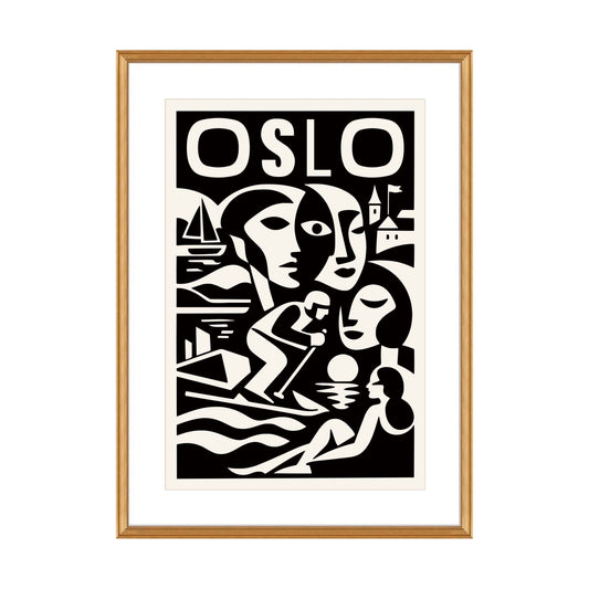 Oslo Travel Poster Wall Art