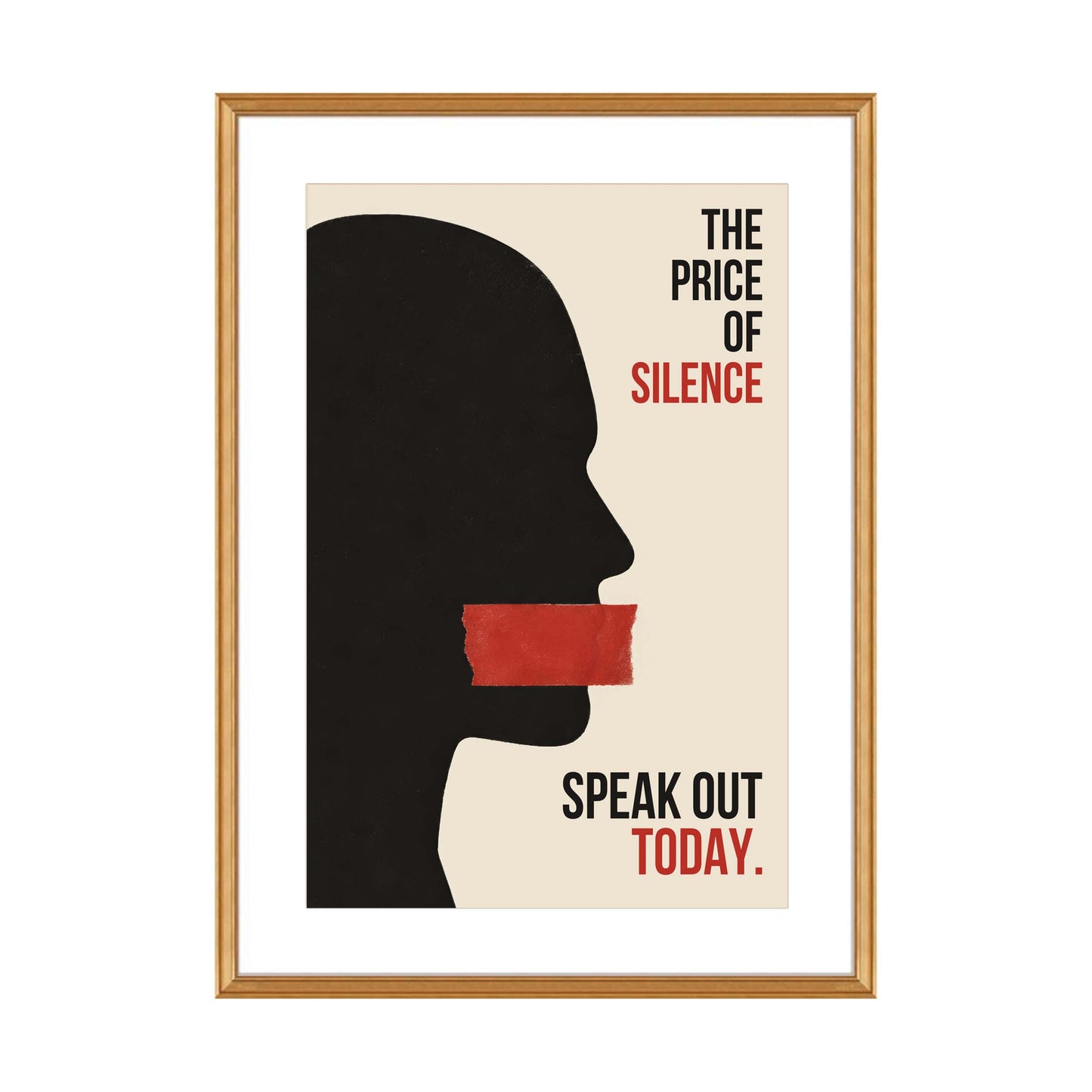 Price Silence Speak Out Print