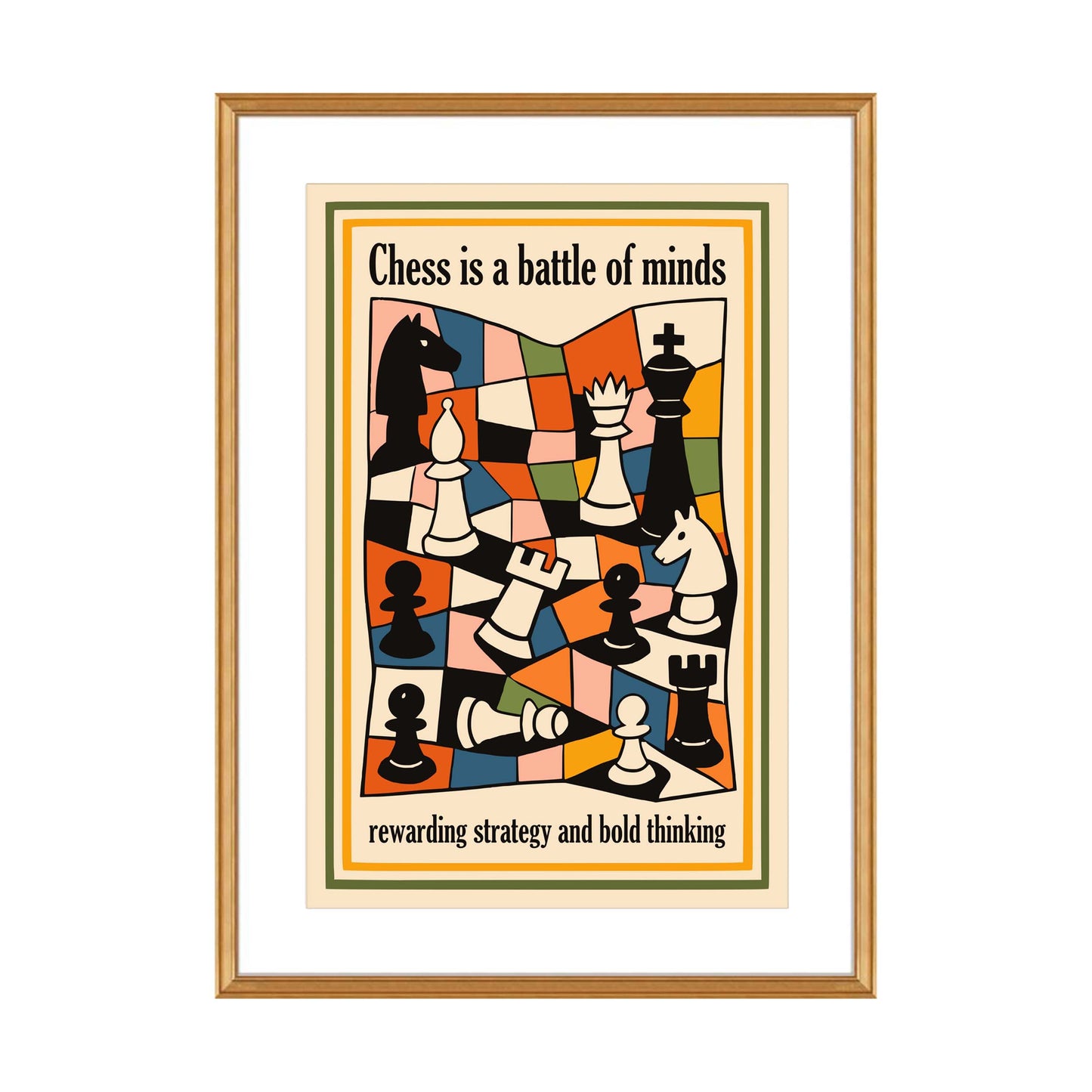 Chess Battle Minds Poster Print