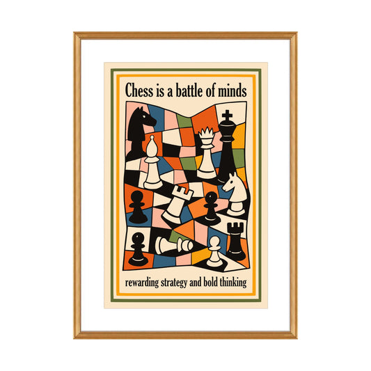 Chess Battle Minds Poster Print