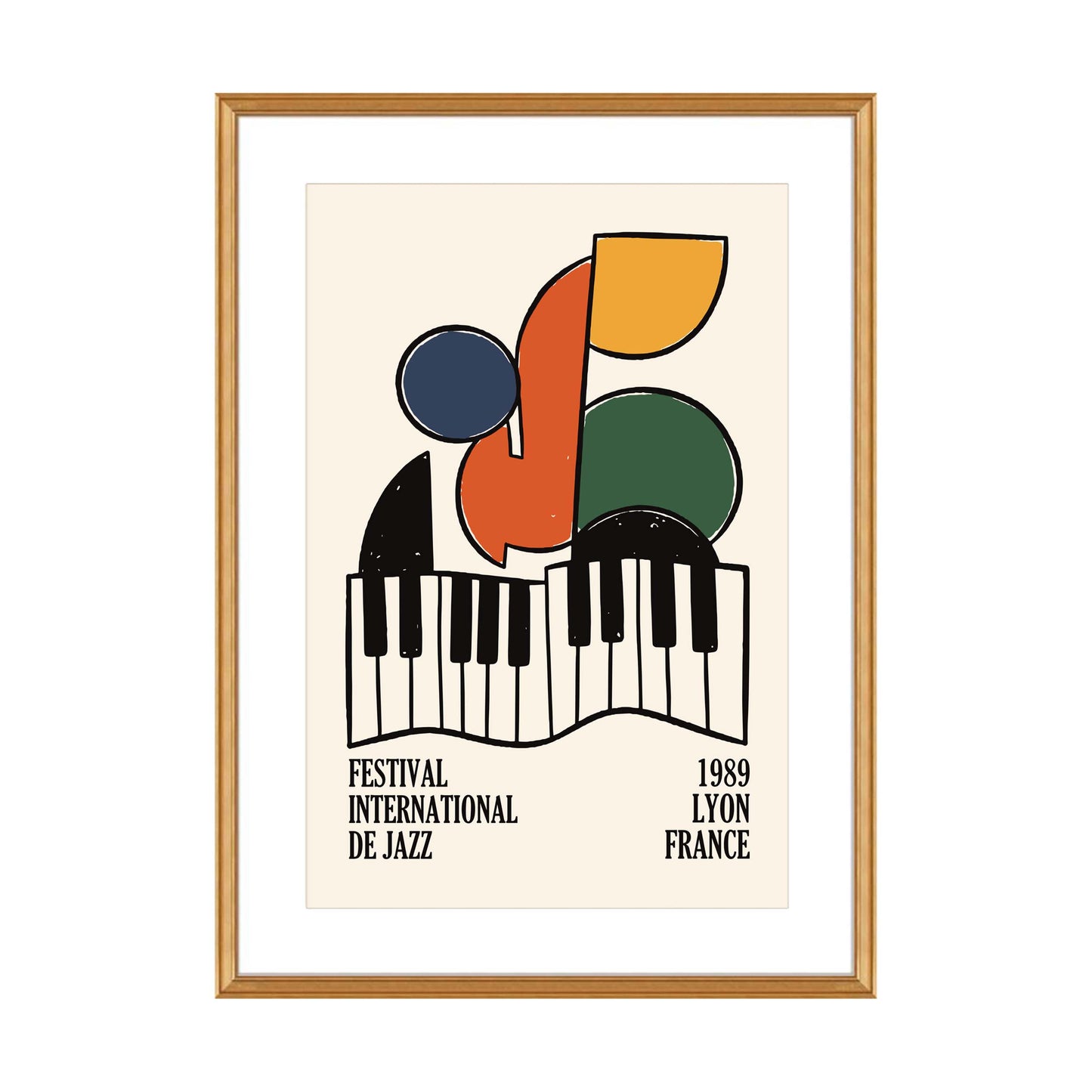 Lyon Jazz Festival 1989 Poster Print