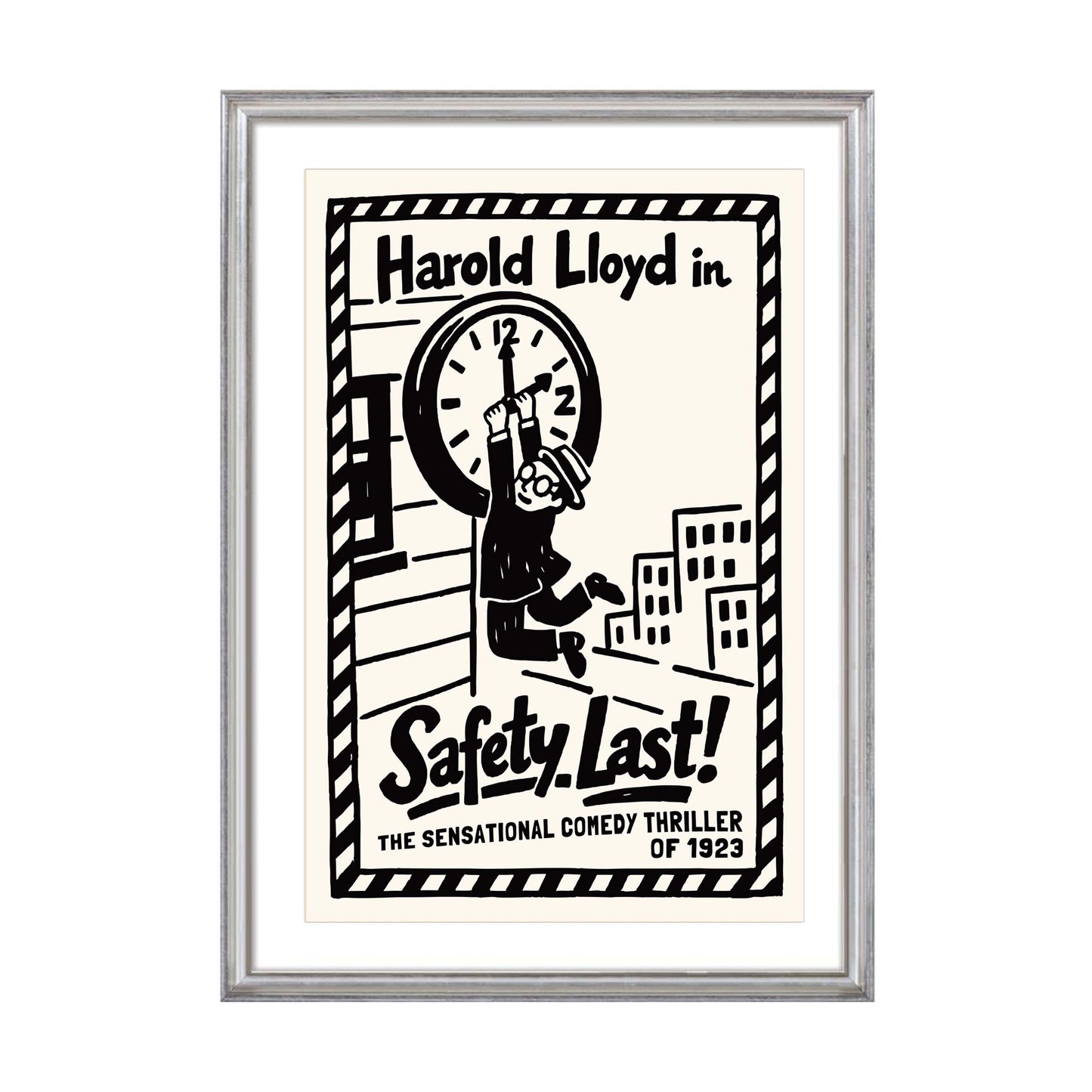 Safety Last Silent Film Poster