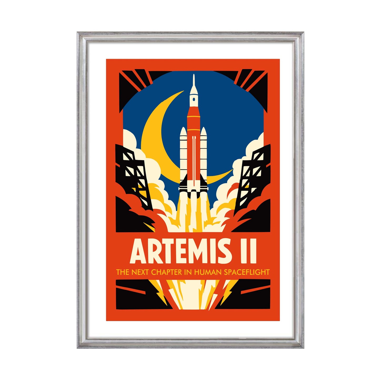 Artemis II Spaceflight Poster Print