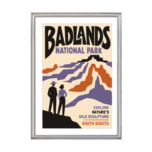 Badlands National Park Travel Poster