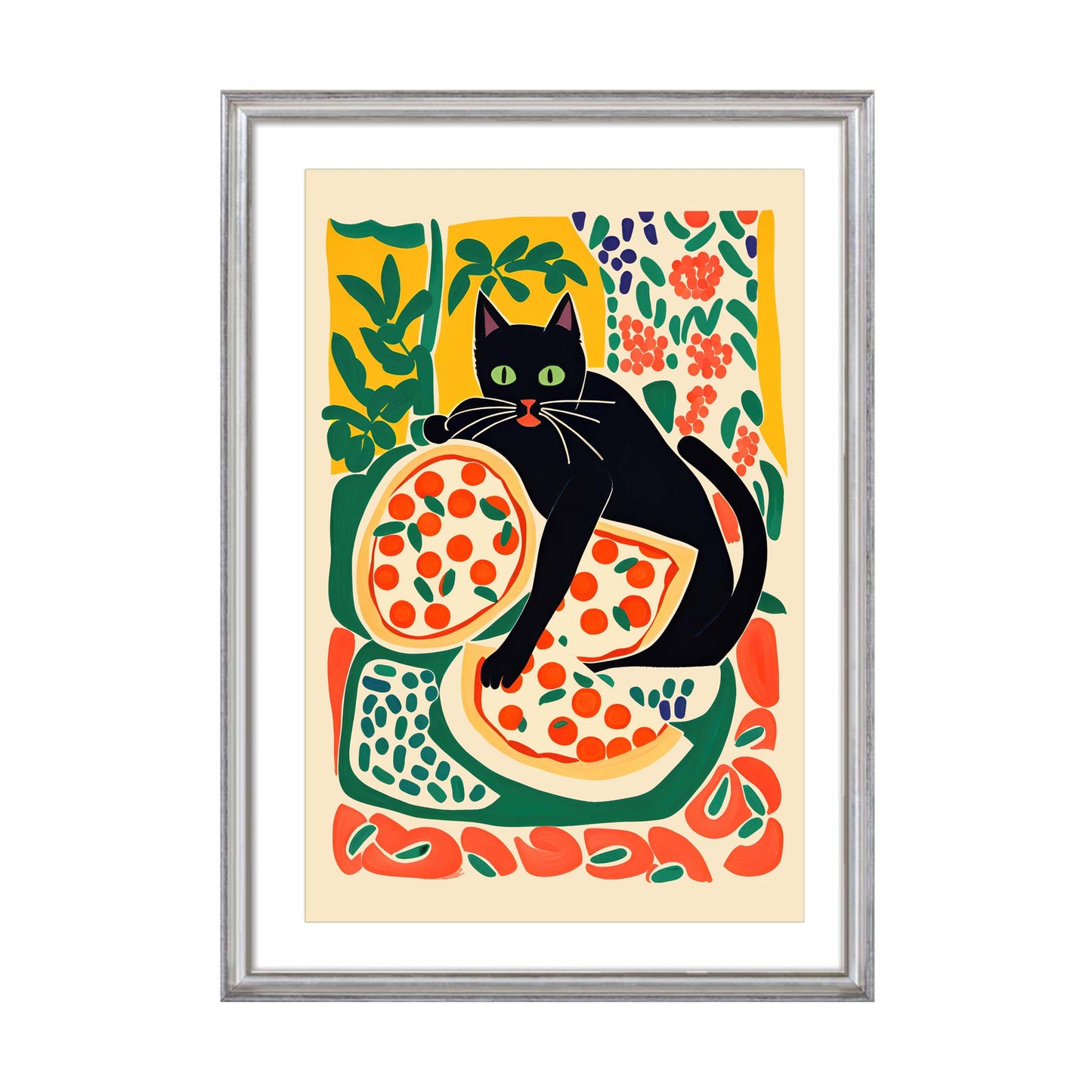Playful Pizza Cat Poster