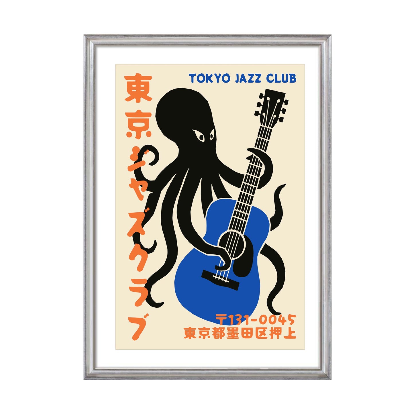 Tokyo Jazz Club Octopus Poster Print