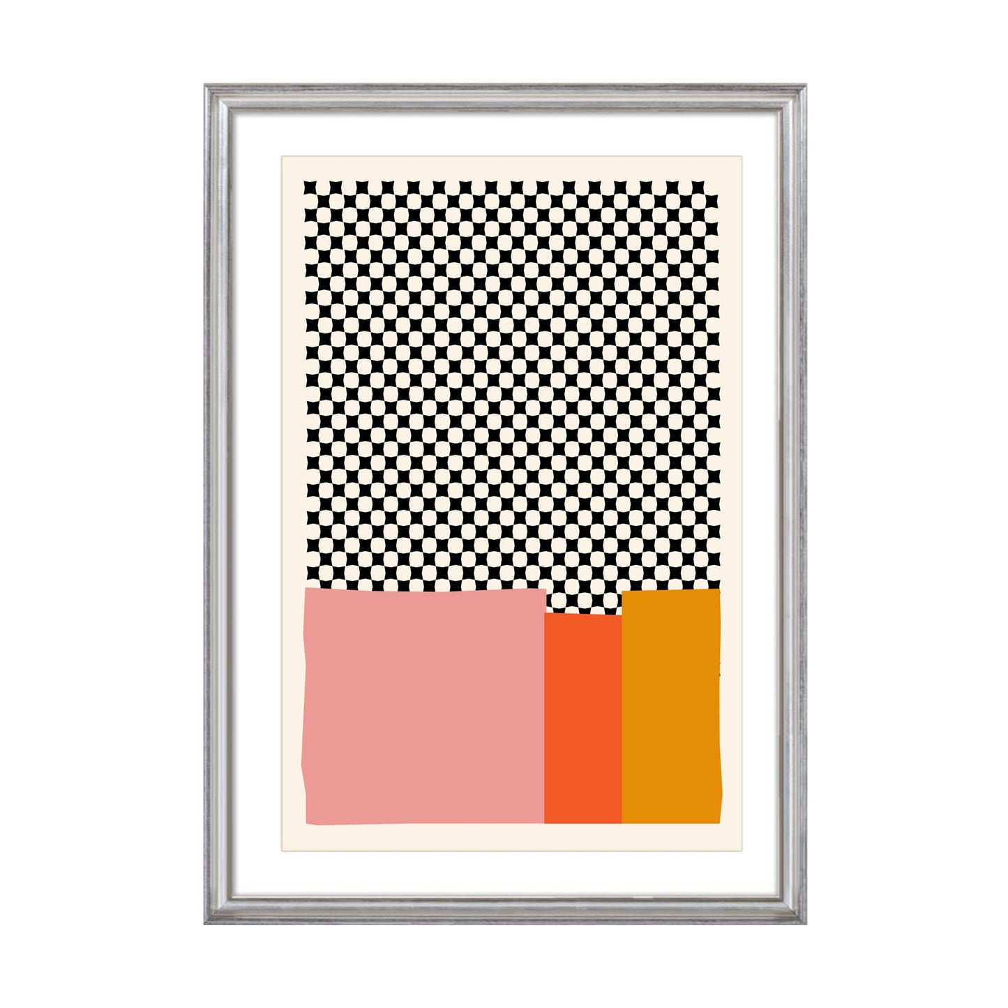 MCM Abstract Color Block Print