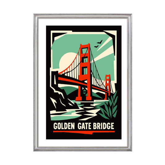 Golden Gate Bridge Travel Poster