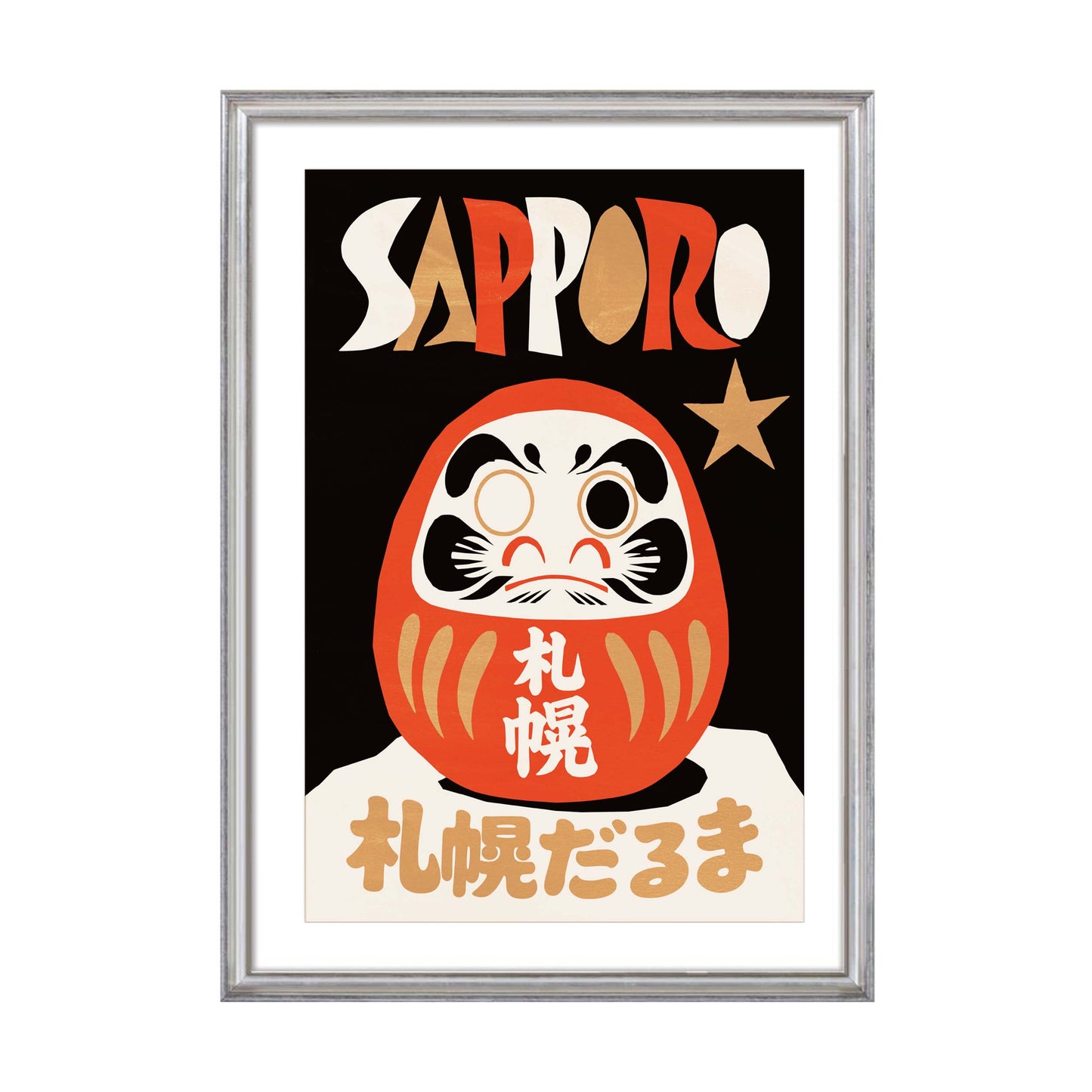 Sapporo Daruma Wall Art