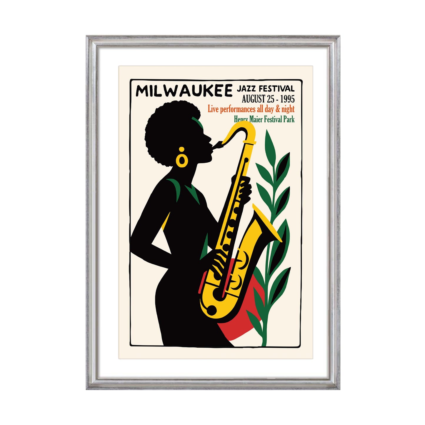 Milwaukee Jazz Festival Vintage Poster