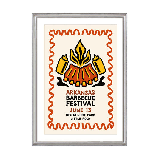 Arkansas BBQ Festival Poster Wall Art