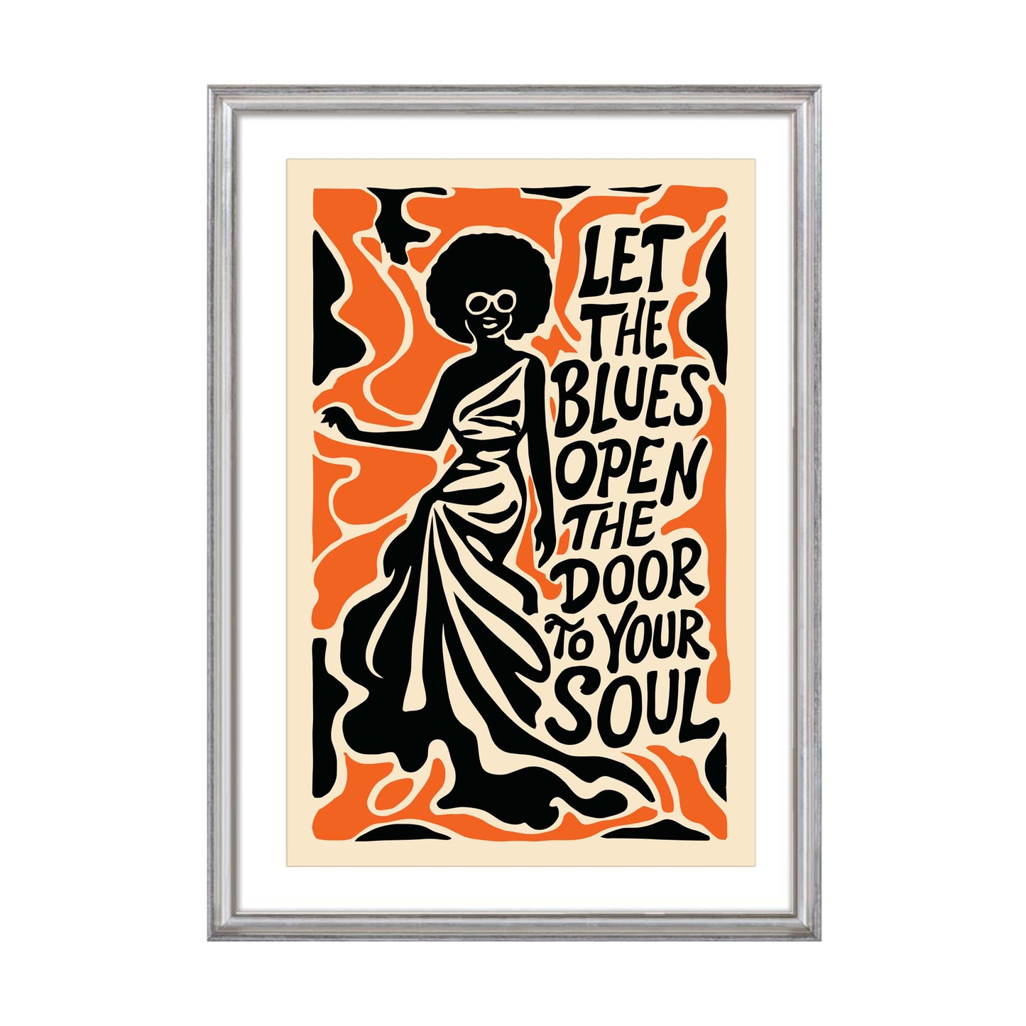 Blues Soul Quote Wall Art