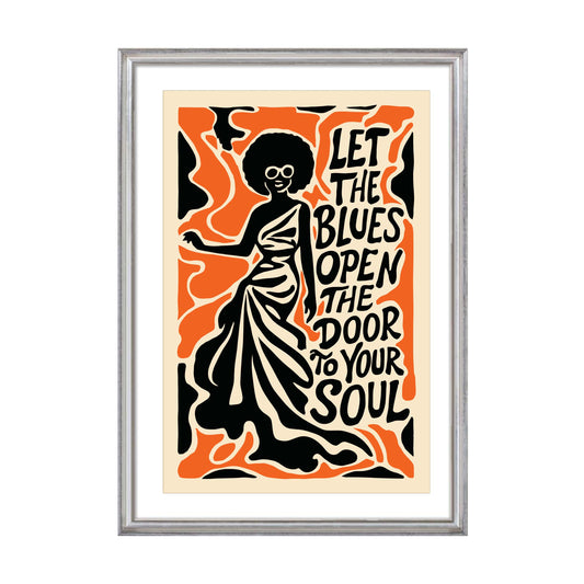 Blues Soul Quote Wall Art