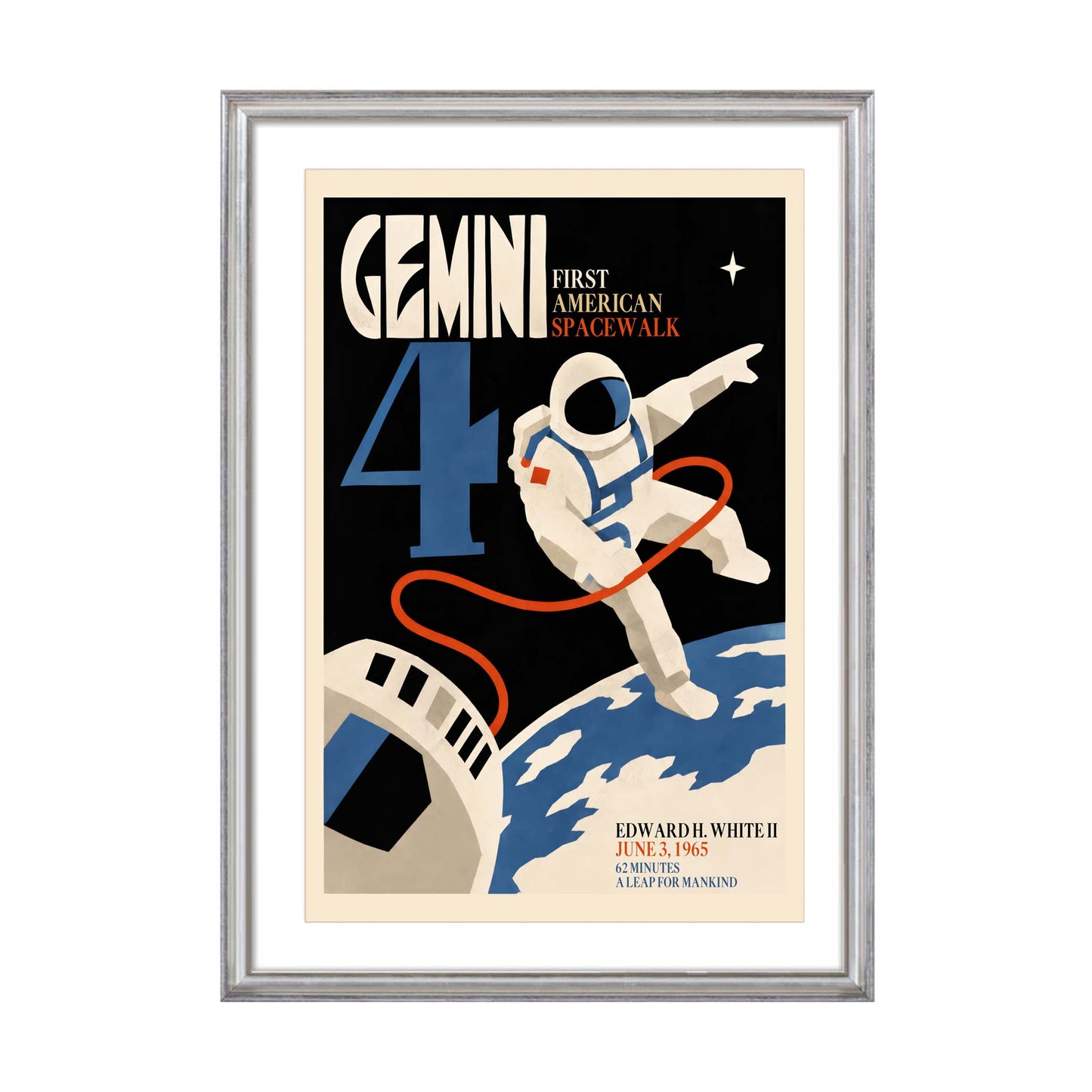 Gemini Spacewalk Poster Print