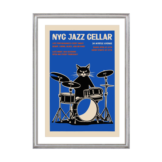 NYC Jazz Cellar Poster Print
