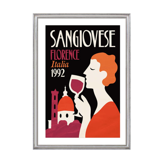 Sangiovese Florence Wine Print