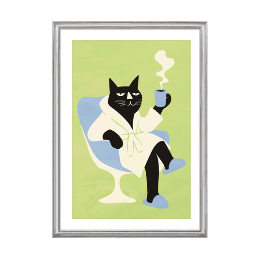 Black Cat Coffee Wall Art