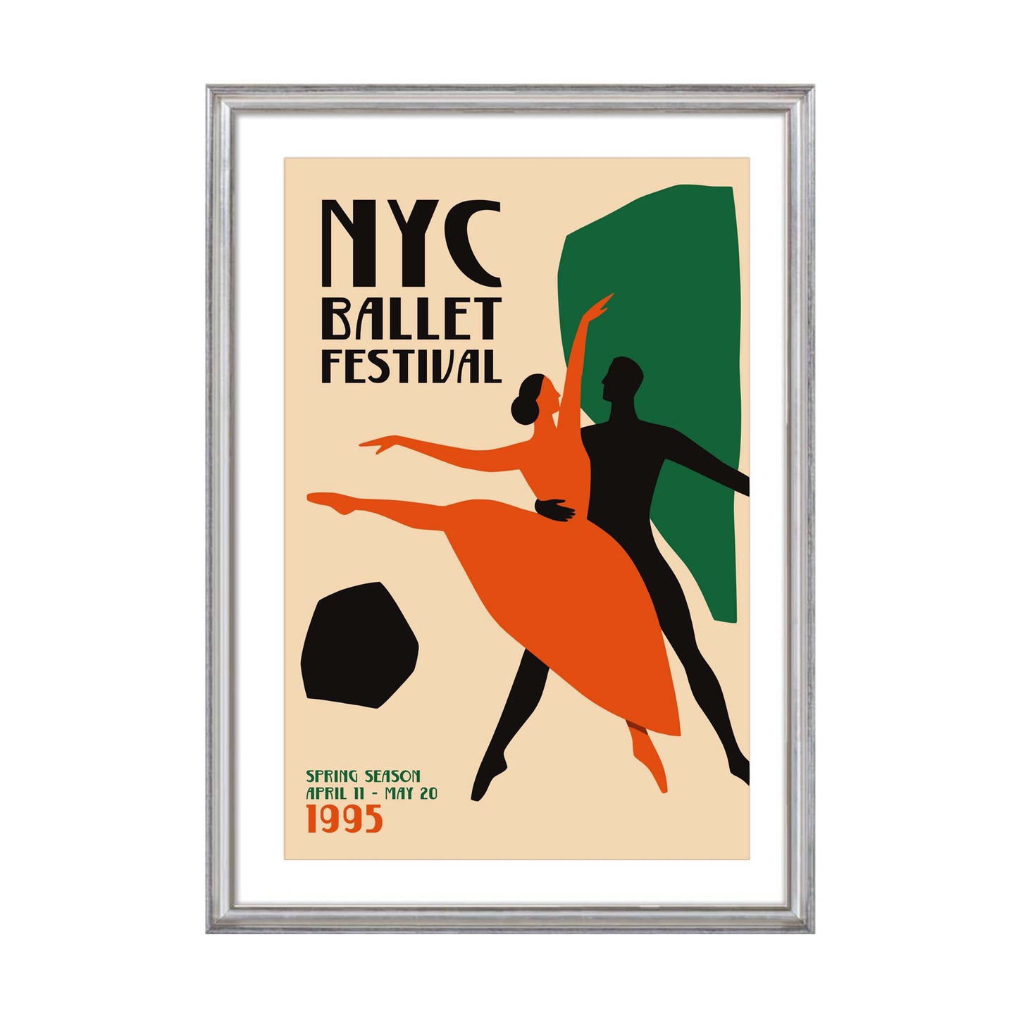 NYC Ballet Festival Vintage Poster
