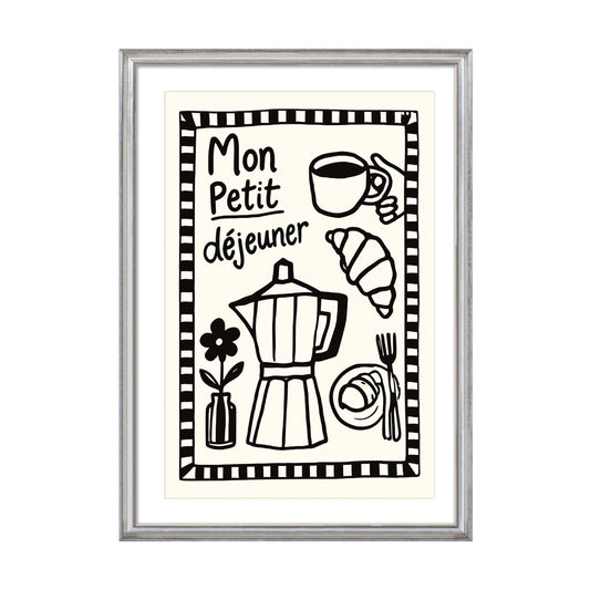 French Breakfast Coffee Poster Print