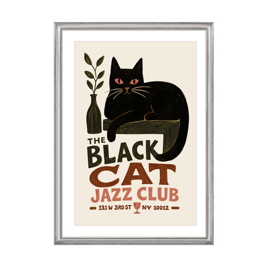 Black Cat Jazz Club Poster