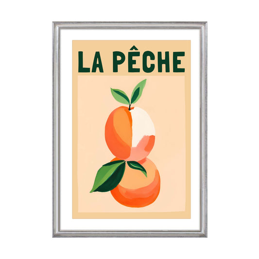 La Peche Fruit Poster