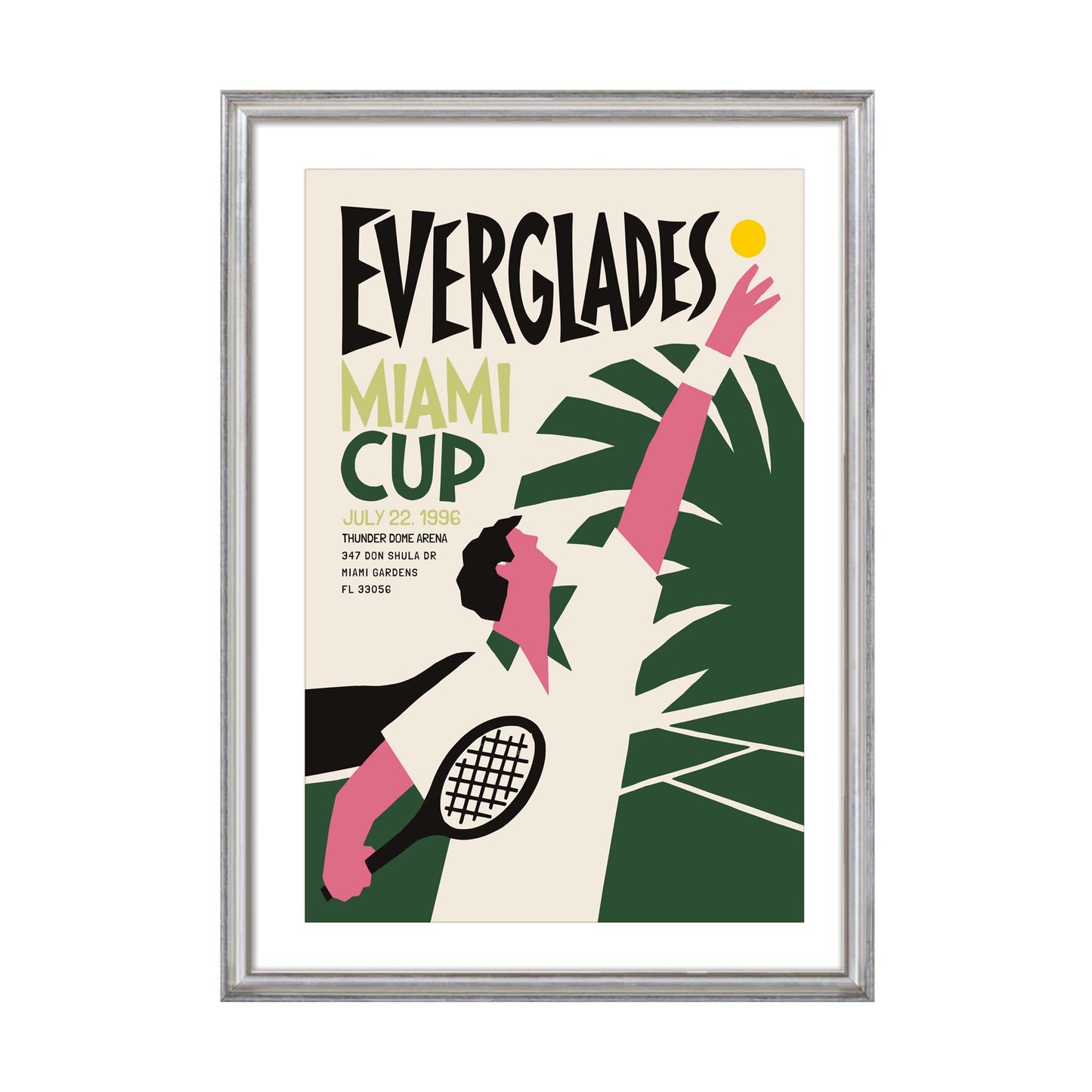 Everglades Miami Cup Tennis Poster