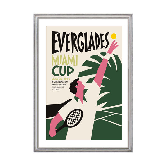 Everglades Miami Cup Tennis Poster