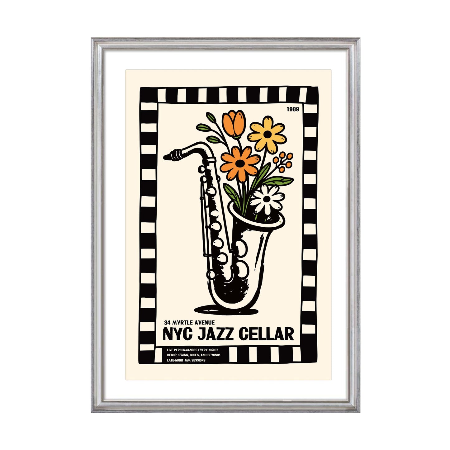 NYC Jazz Cellar Poster Print