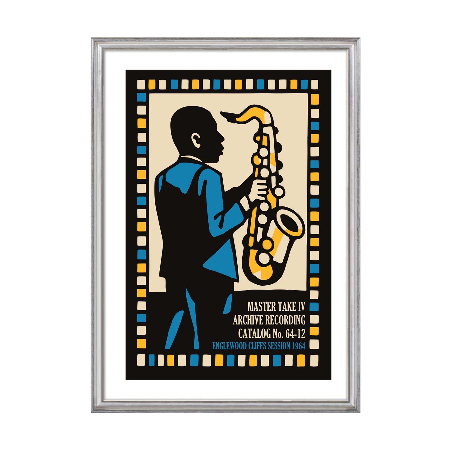 Saxophone Jazz Music Poster Print