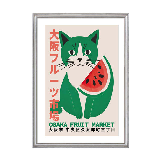 Osaka Cat Market Poster