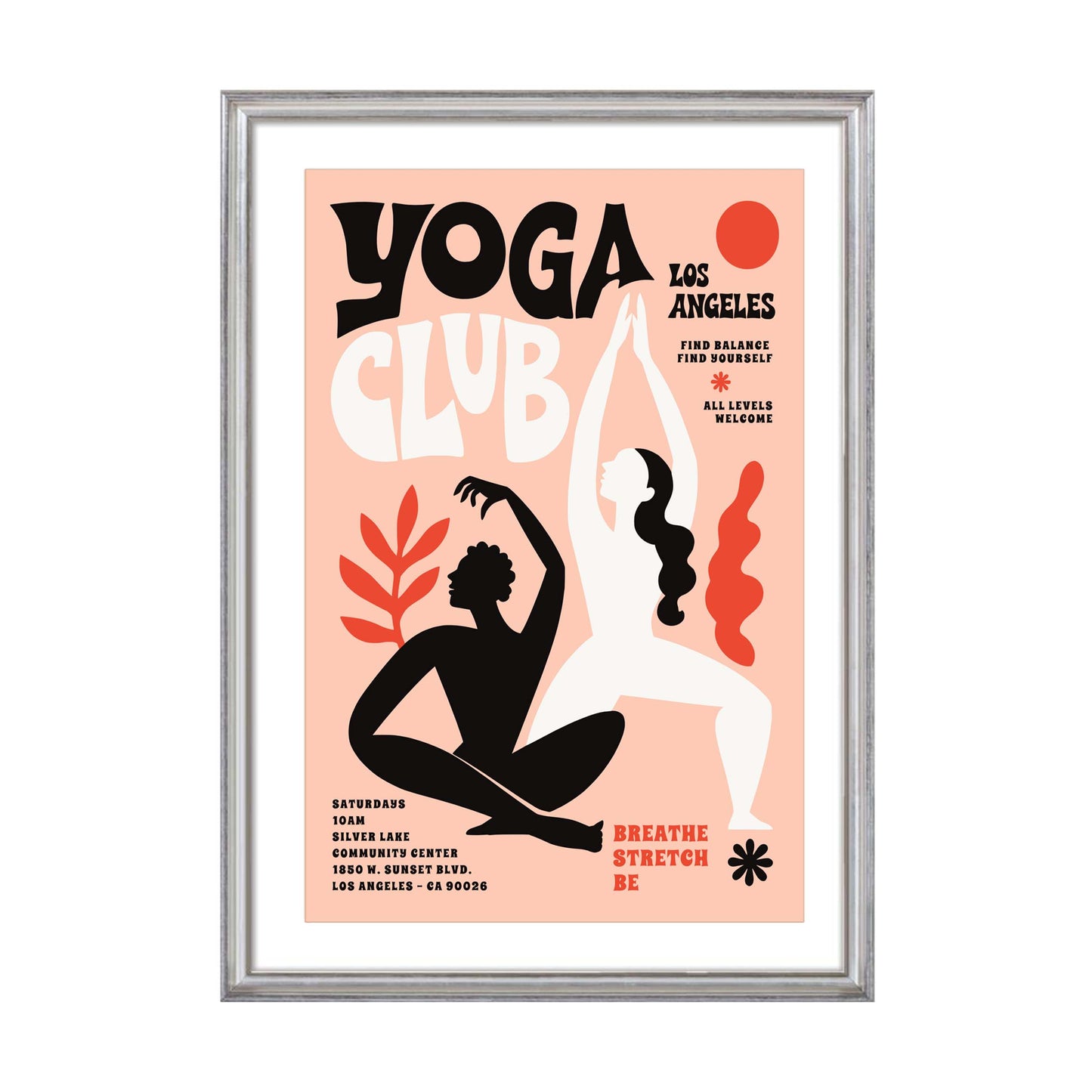 Yoga Club Wall Art Print