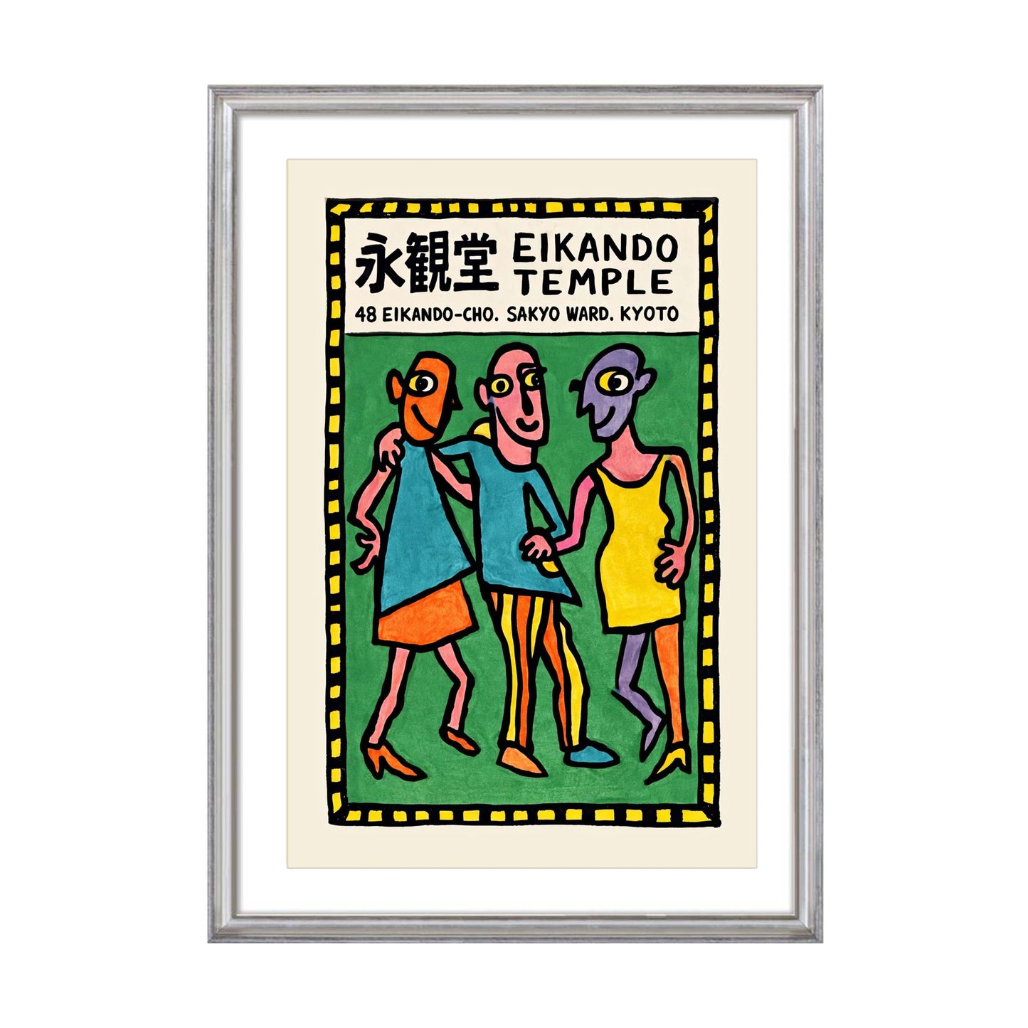 Eikando Temple Figures Poster Print