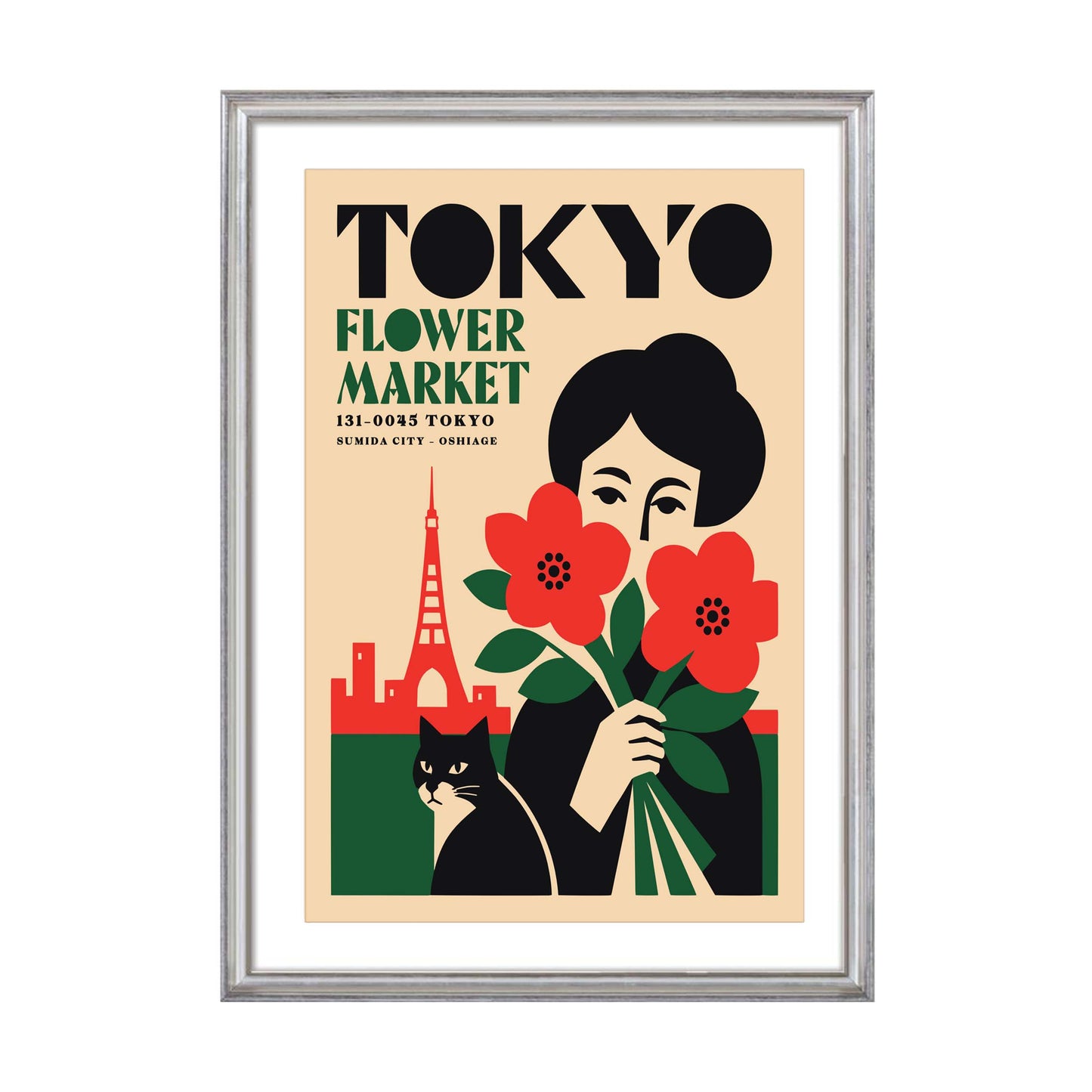 Tokyo Flower Market Poster