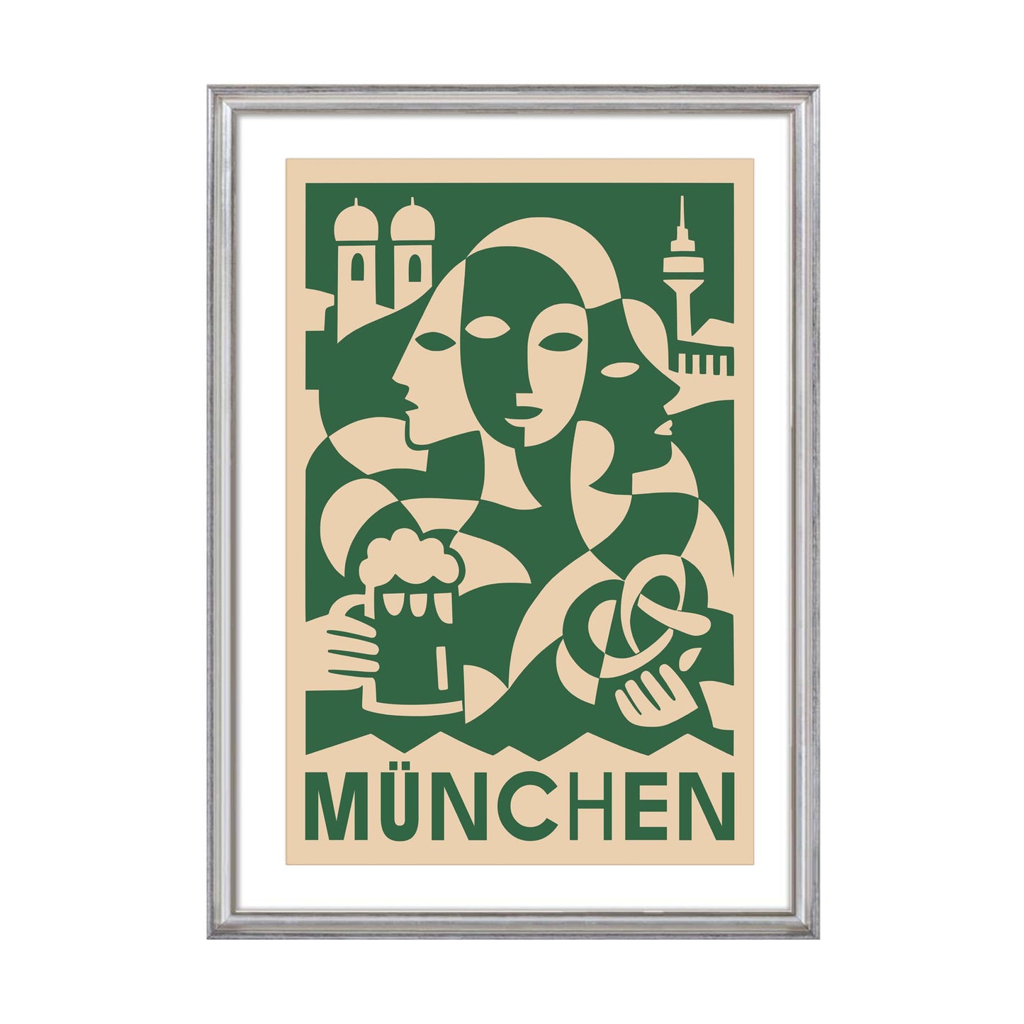 Munich Germany Travel Poster Print