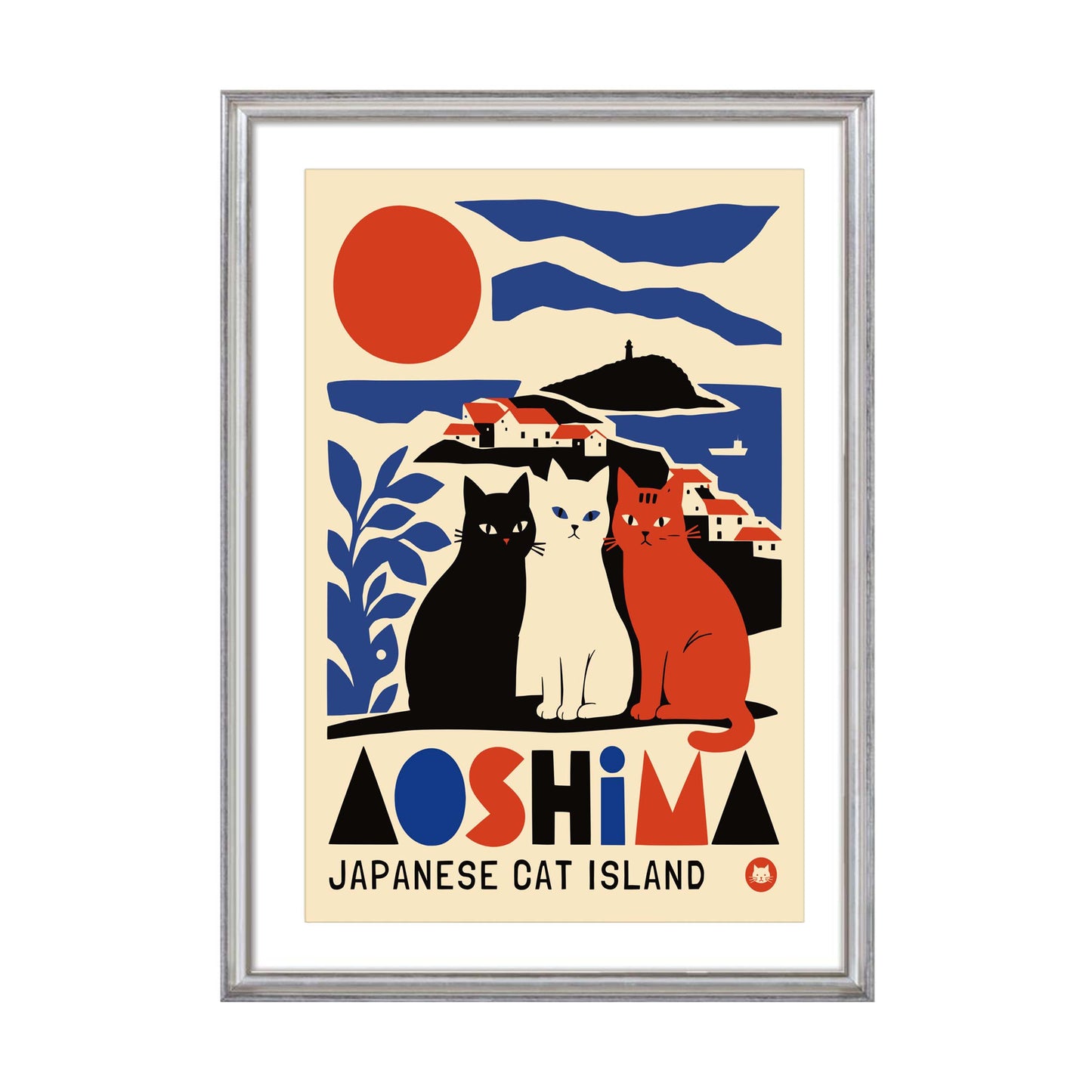Aoshima Cat Island Wall Art