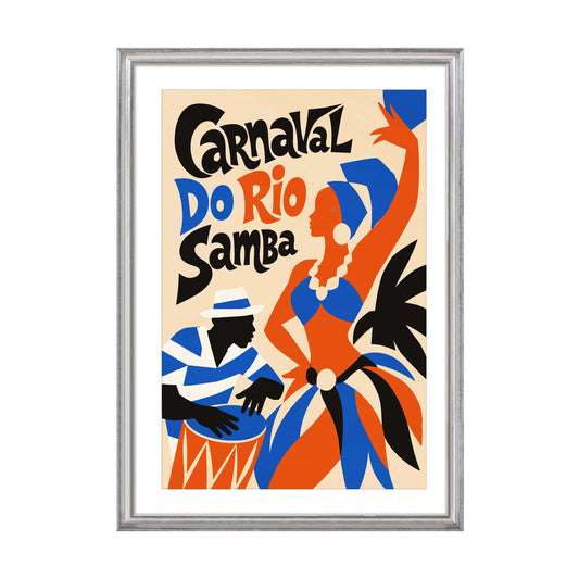 Carnaval Rio Samba Festival Living Room Print