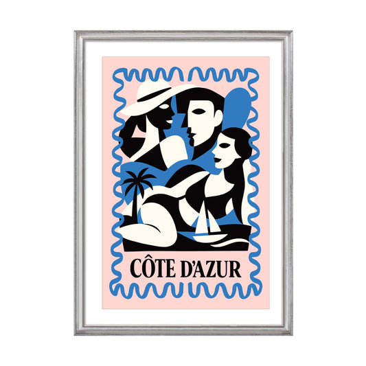 Côte D'Azur Travel Poster Print