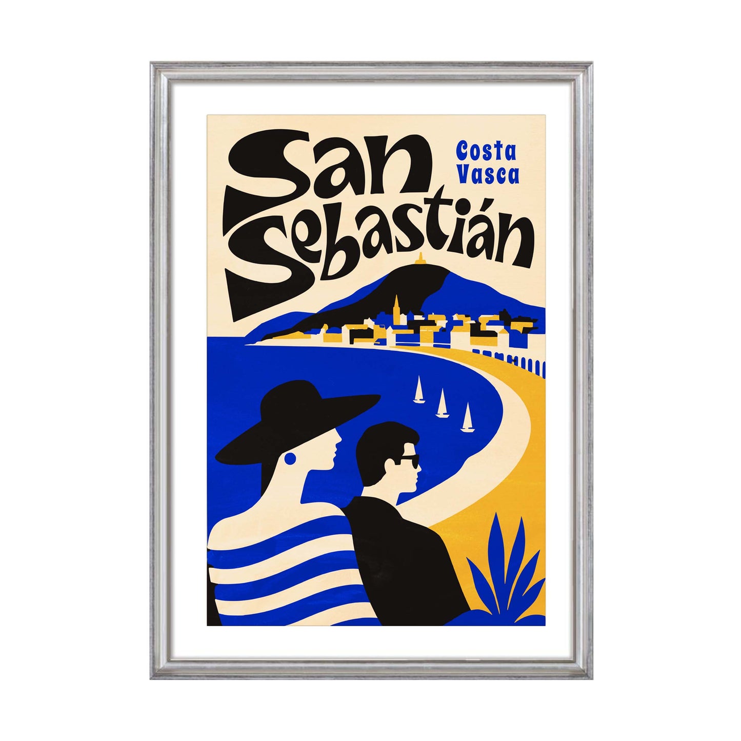 San Sebastián Costa Vasca Travel Poster