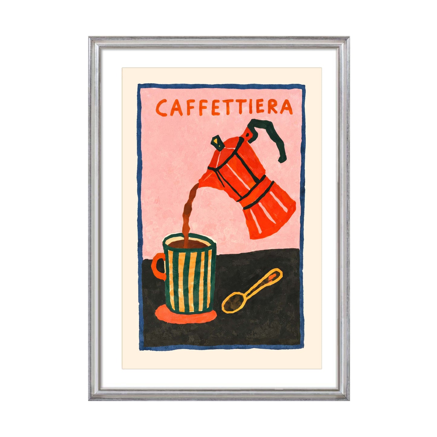 Caffettiera Coffee Maker Wall Print