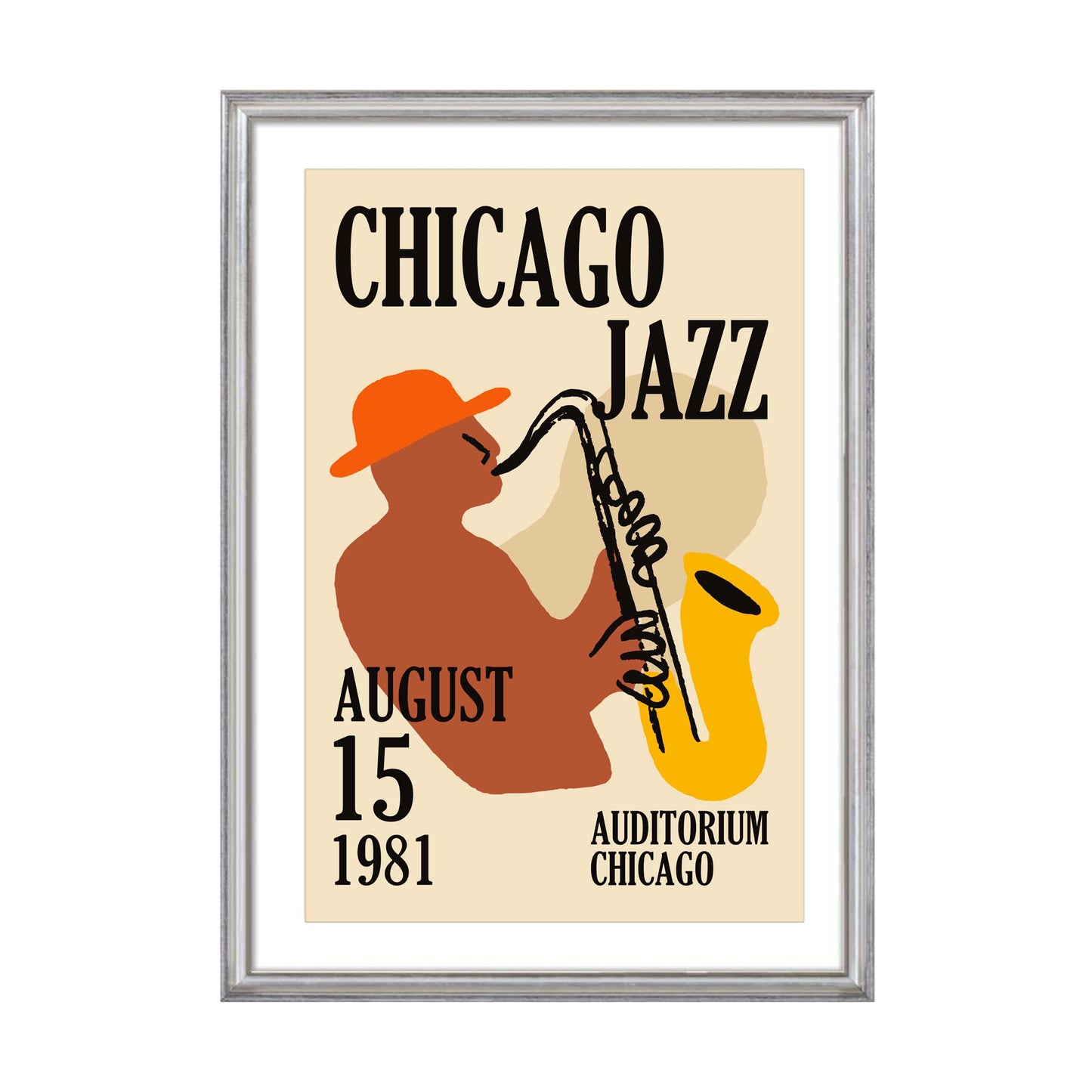 Chicago Jazz Fest Poster Wall Art