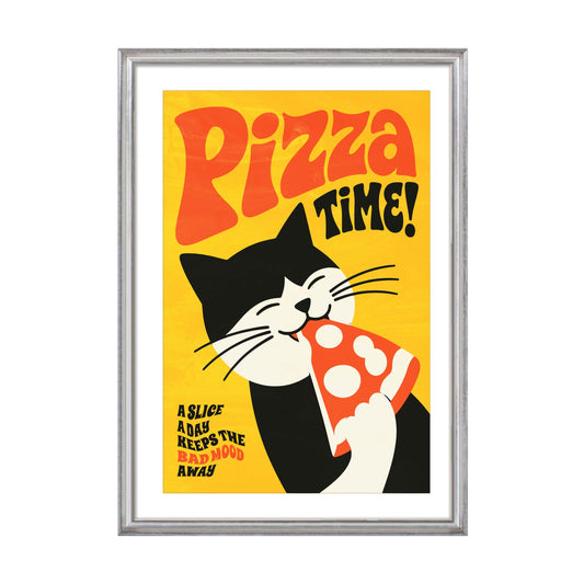Pizza Cat Poster Print